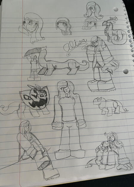 Some concept sketches of Alisa
