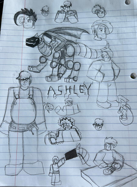 Some concept sketches of Ashley